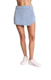 Sundays Sorrel High Waist Skort In Light Wash Denim In Blue