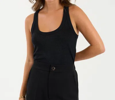 Sundays Pointelle Danny Tank Top In Black