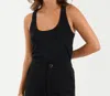 Sundays Stardust Tank Top In Black In Black