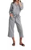 Sundays Stripe Jumpsuit In Grey In Grey