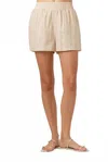 Sundays Stripe Linen Fuller Shorts In Multi Stripe In Neutral