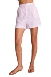 Sundays Stripe Linen Penny Shorts In Lavender Stripe In Neutral