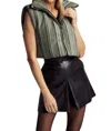SUNDAYS STRIPE PUFFER VEST IN CEDAR STRIPE