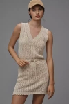Sundays Tatum Sleeveless V-neck Knit Mini Dress In White