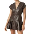 Sundays Taylor Dress In Chocolate Brown In Multi