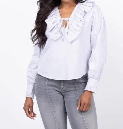 Sundays Thais Top In Titanium Stripe In Multi