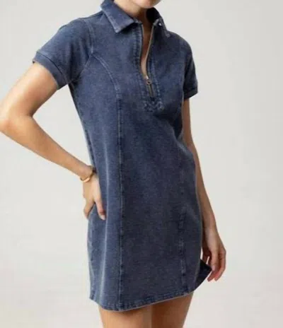 Sundays Thora Mini Dress In Blue Denim