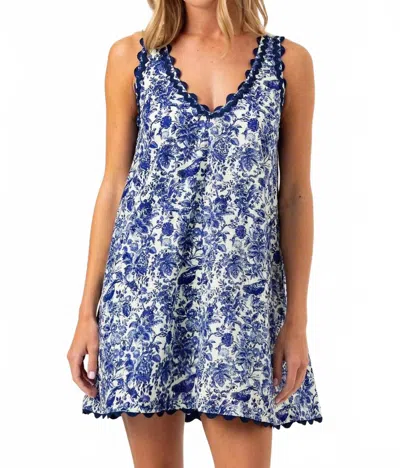 Sundays Toile Solene Dress In Blue