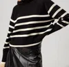 Sundays Trail Stripe Hoodie In Cream/black In Black