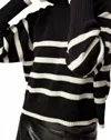 SUNDAYS TRAIL STRIPE HOODIE IN CREAM/BLACK