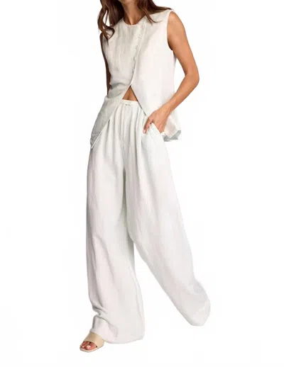 Sundays Tristan Pants In Sky Gray In White