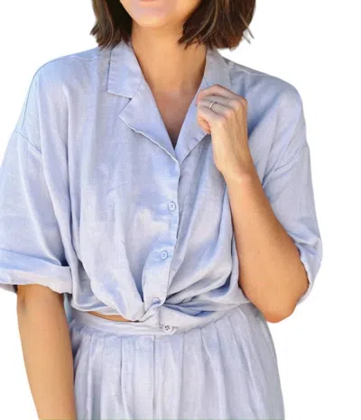 Sundays Tula Shirt In Vinca Blue