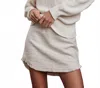 Sundays Tweed Mini Skirt In Beige In Neutral