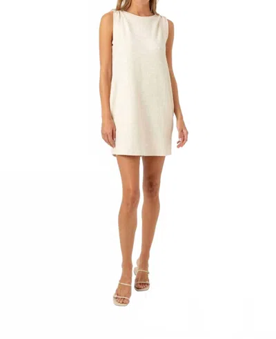 Sundays Valentine Bouclé Mini Dress In Coconut Milk In Neutral
