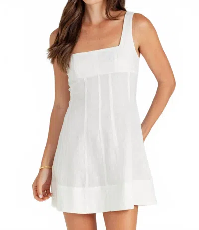 Sundays Verity Dress In Whisper White In Purple