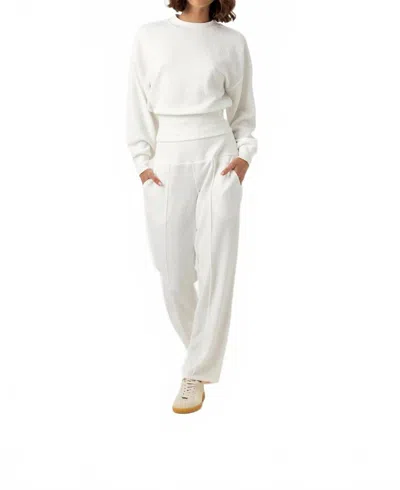 Sundays Vivian Straight Leg Pants In Coconut Milk In White