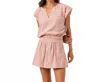 Sundays Evle Popover Blouse In Soft Blush In Pink