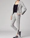 Sundays White Blazer In Heather Grey In Silver