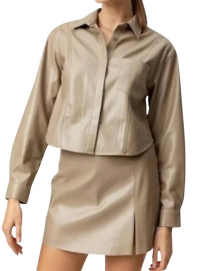 Sundays Willa Shirt In Mushroom In Brown