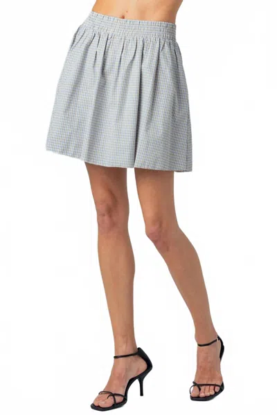 Sundays Women's Anelise Skirt In Blue Onyx Plaid
