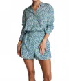 Sundays Imogen Romper In Embroidered Floral In Green