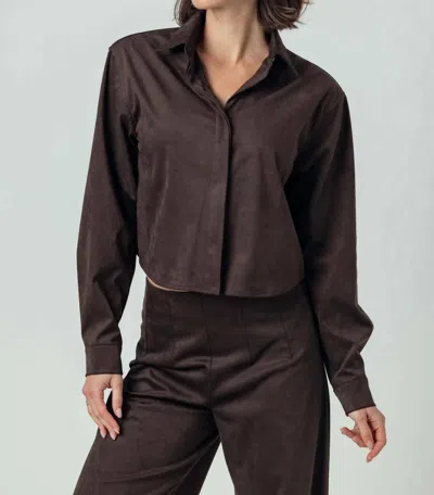 Sundays Women's Ozian Shirt In Espresso In Brown