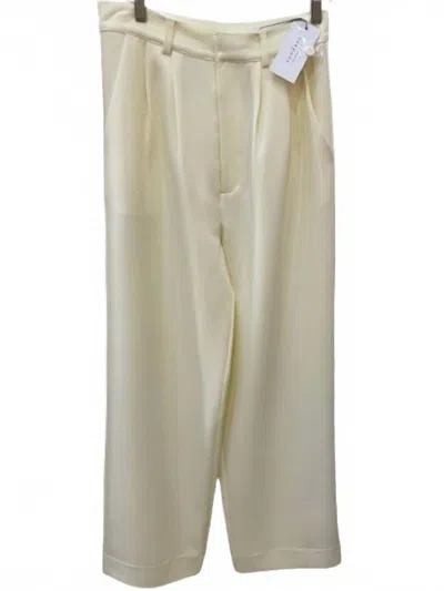 Sundays Women's Pleated Pants In Ivory In Neutral