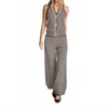 Sundays Women's Sawyer Vest In Black In Gray