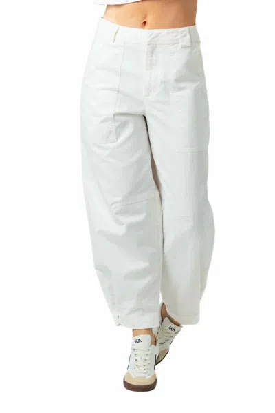 Sundays Women's Twill Sawyer Pants In Bone In White