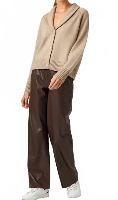 Sundays Wyatt Cardigan In Toast In Brown