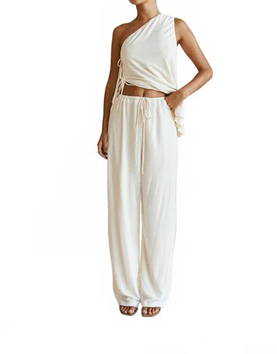 Sundays Zen Pants In Textured Cream In Neutral