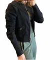 Sundays Zip Up Jacket In Black In Black
