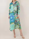 Sundayup Adventure Unlocked Dress In Blue Multi In Multi