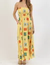 Sundayup Bondi Smock Maxi Dress In Multi In Multi