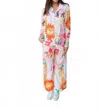 Sundayup Lotusland Safari Pants Set In Pink Multi In Multi