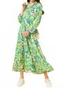 Sundayup Sea Of Swirls Maxi Dress In Green