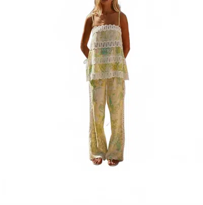 Sundayup Tropical Lace Two-piece Set In Fiore Festivo In Yellow