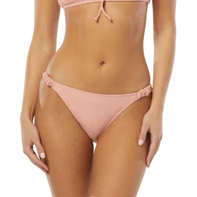 Sundazed Lizzie Womens Metallic Bikini Swim Bottom Separates In Pink