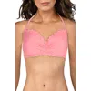 Sundazed Womens Ruffled Halter Swim Top Separates In Multi