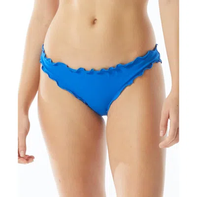 Sundazed Womens Ruffled Hipster Swim Bottom Separates In Blue