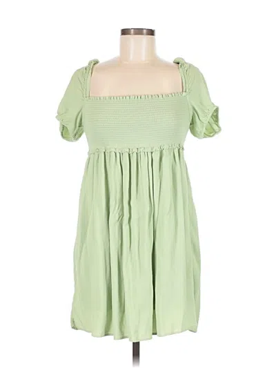 Pre-owned Sun-deh Casual Dress In Green