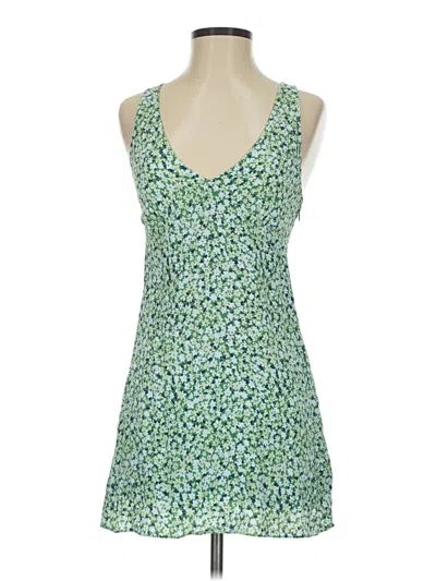 Pre-owned Sun-deh Casual Dress In Green
