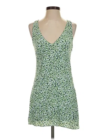 Pre-owned Sun-deh Casual Dress In Green