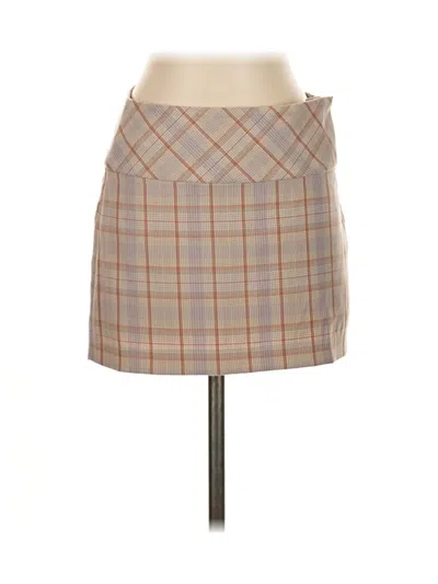 Pre-owned Sun-deh Formal Skirt In Tan