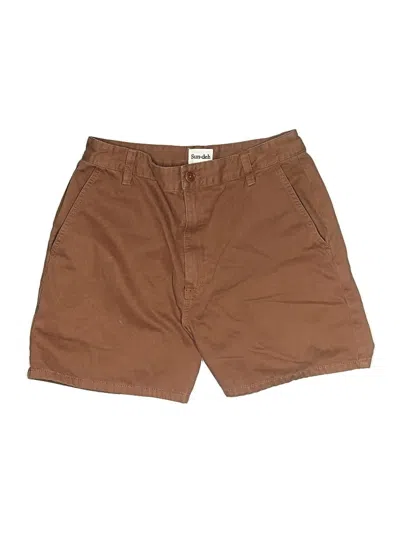 Pre-owned Sun-deh Khaki Shorts In Brown