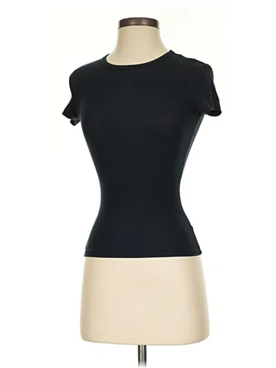 Pre-owned Sun-deh Short Sleeve Turtleneck In Black