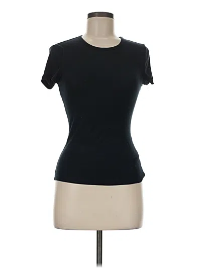 Pre-owned Sun-deh Short Sleeve Turtleneck In Black