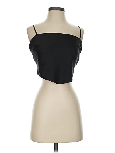 Pre-owned Sun-deh Sleeveless Top Black Strapless Neckline Tops