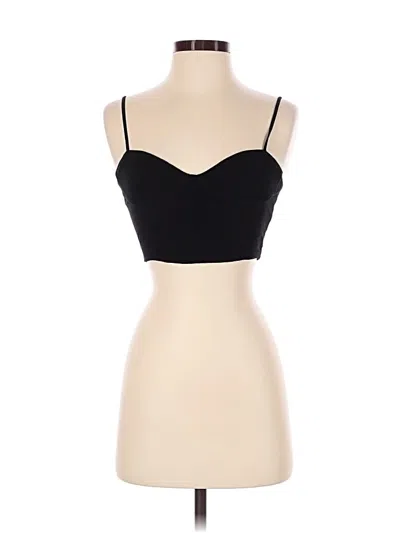 Pre-owned Sun-deh Sleeveless Top Black Sweetheart Neckline Tops