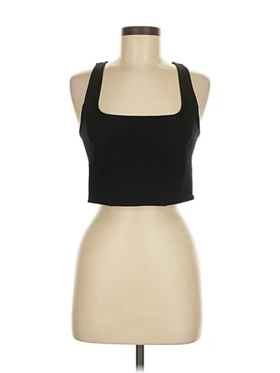 Pre-owned Sun-deh Tank Top Black Halter Neckline Tops